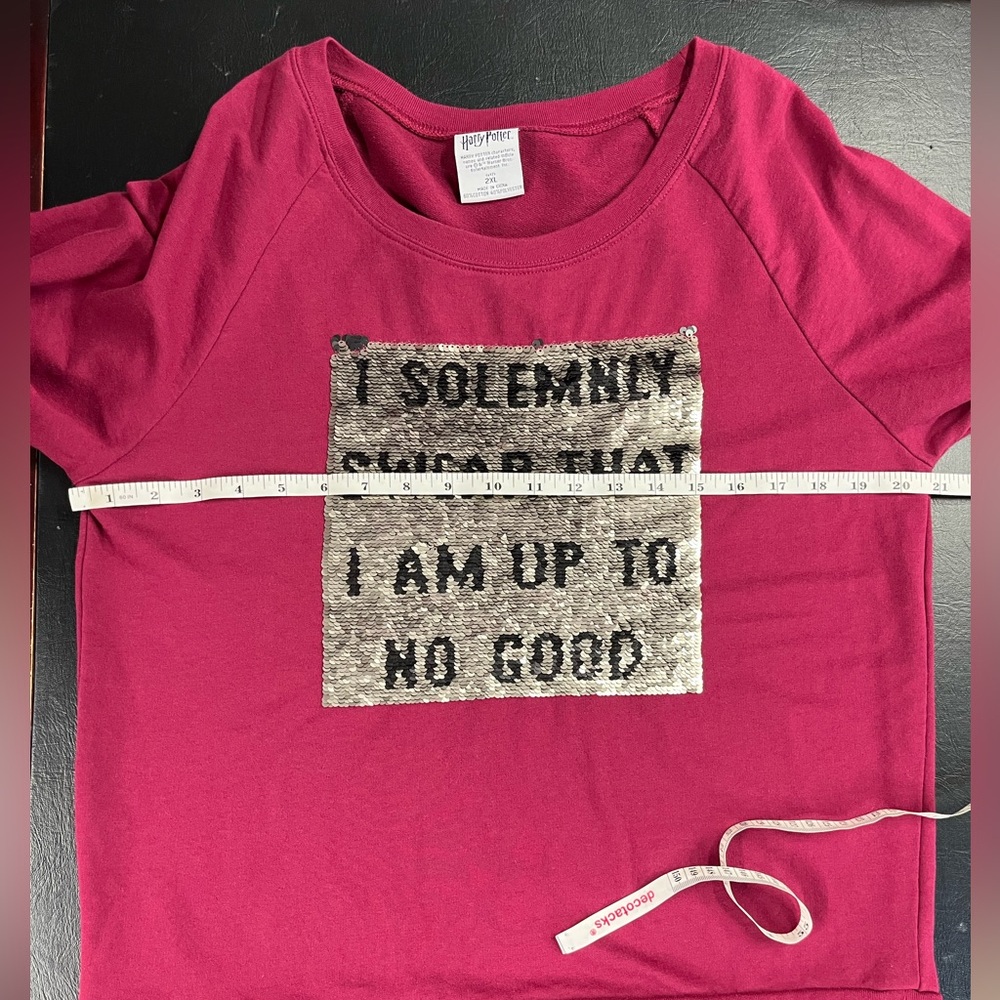 Harry Potter sequined sweatshirt 21” p2p - Picture 6 of 7